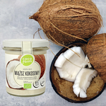Miąższ kokosowy tzw. masło kokosowe, mus lub pasta kokosowa, to zmielony miąższ orzecha kokosowego. Miąższ jest 100% naturalny, bez konserwantów i cukru.