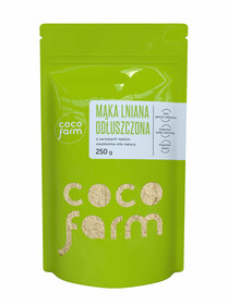 Mąka lniana odtłuszczona - siemię lniane mielone Coco Farm